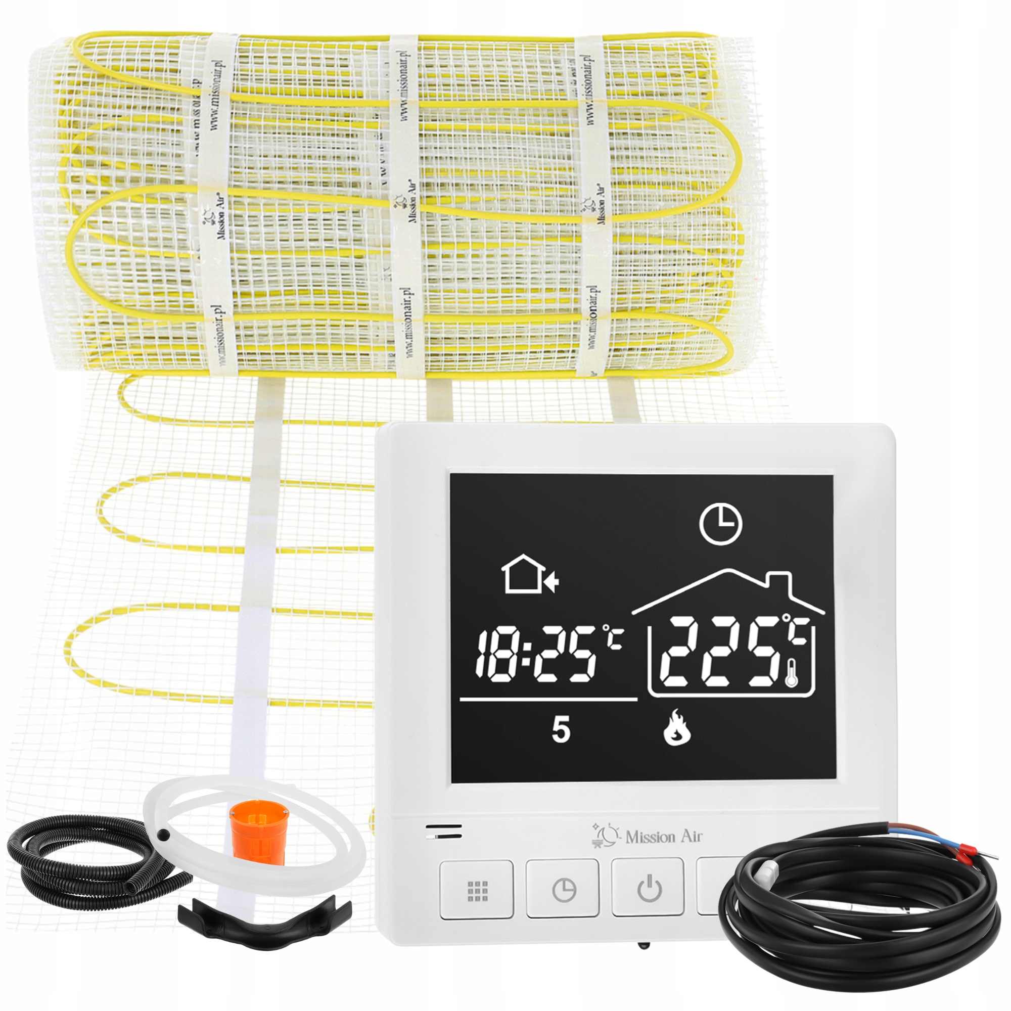 SET Vykurovacia rohož na obklady MA-160W/m² 5m²