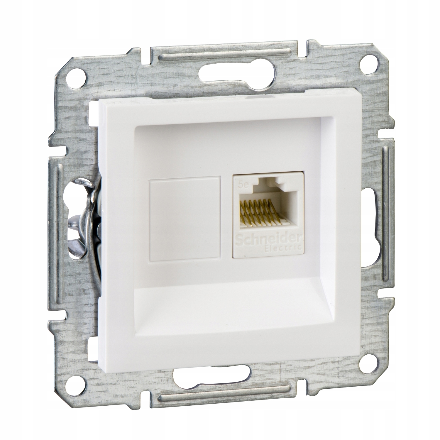 RJ45 kat.5e UTP počítačová zásuvka Schneider Electric EPH4300721 biela