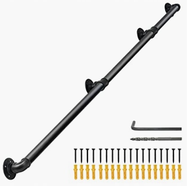 ZÁBRADLIE NA SCHODISKO NÁSTENNÉ ZÁBRADLIE ÚCHYTKA NA SCHODY 244CM