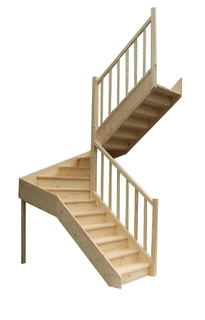 Drevené schody Eqd 160r Runa -ruksed Sowosz