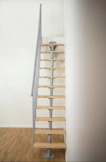Modulárne schody Dolle Dallas 300 cm strieborný buk