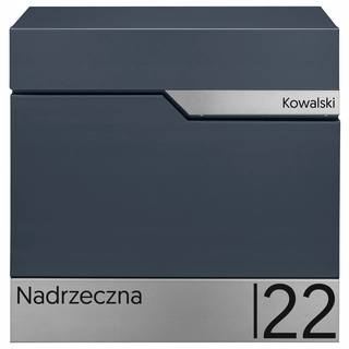 Poštová schránka - Poštová schránka M-TEC so zásobníkom, odtiene sivej
