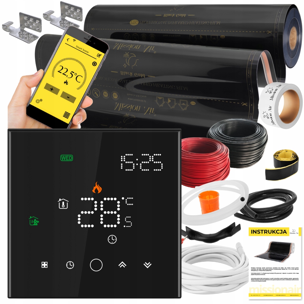 SET Fóliová vykurovacia podložka INFRARED 5m² 160W