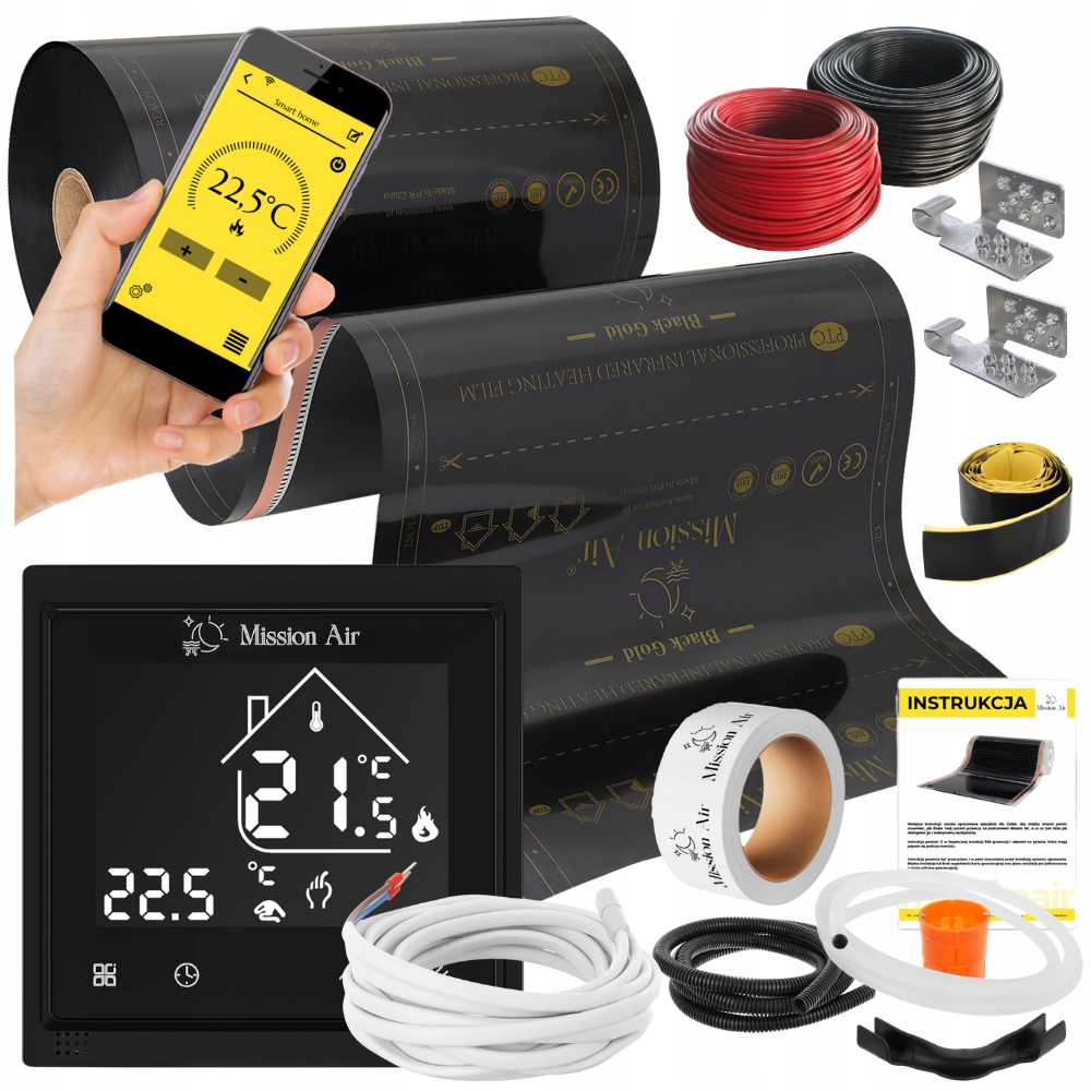 SET Fóliová vykurovacia podložka INFRARED 3,5m² 160W