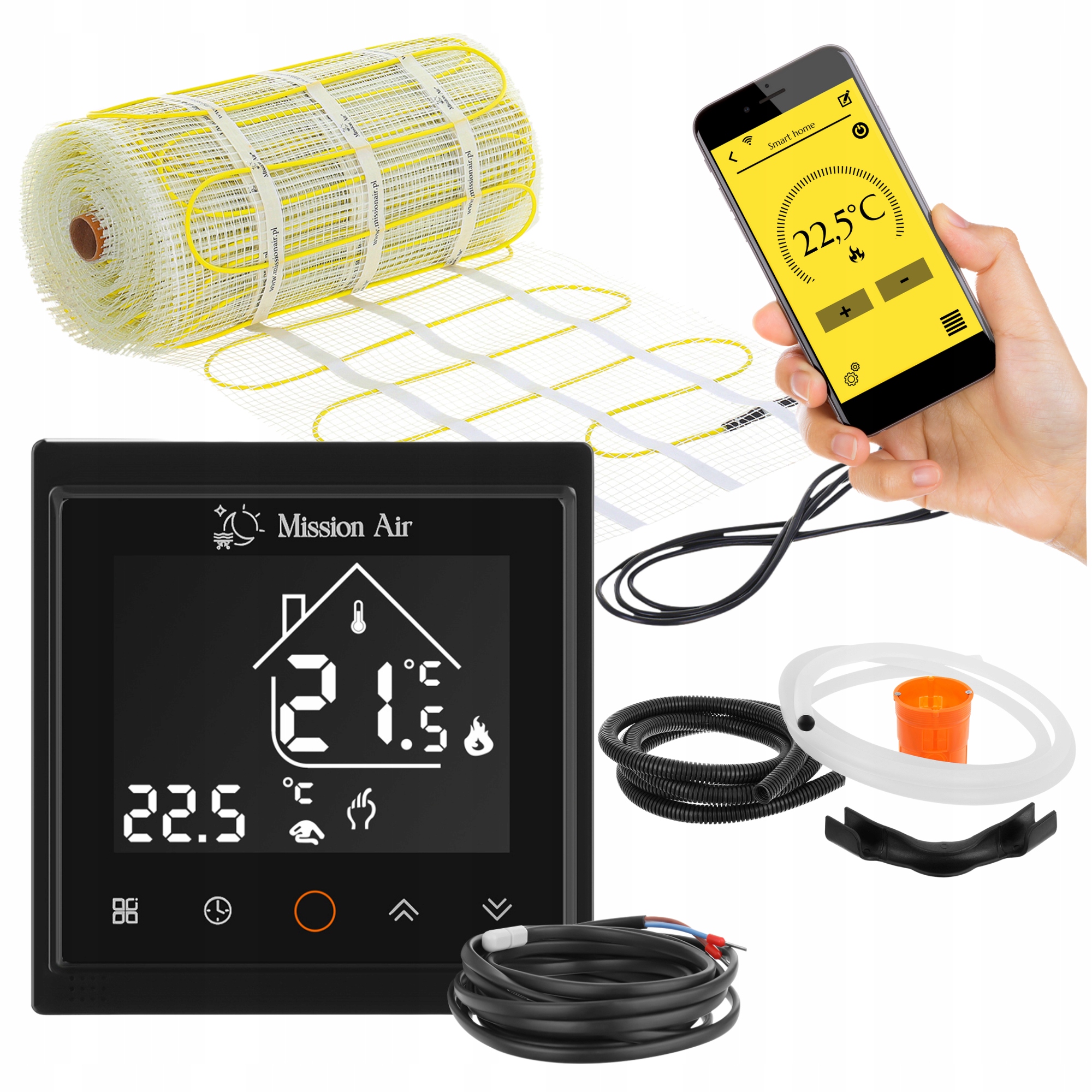 SET Vykurovacia rohož na obklady MA-160W/m² 4m²