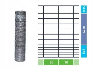 Pletivo, oplotenie - Forest Mesh 100/13/30 L 50 m+ SKOBLE