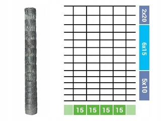 Pletivo, oplotenie - Forest Mesh 180/14/15 L 50 m + SKOBLE