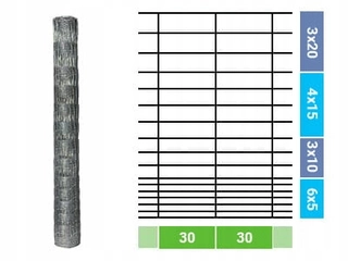Pletivo, oplotenie - LESNÉ PLOTOVÉ PLETIVO 180/17 / 30L 50mb + TYČKY