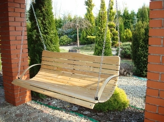 Záhradná hojdačka - Sedadlo, lavica pre hojdačky 150 cm + reťaze