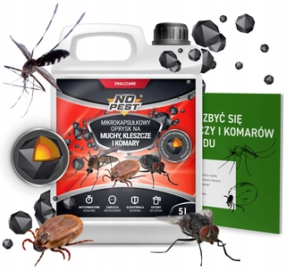 Repelent proti hmyzu - Rozprašovač, aerosól proti kliešťom, komárom, muchám No-Pest 5000 ml