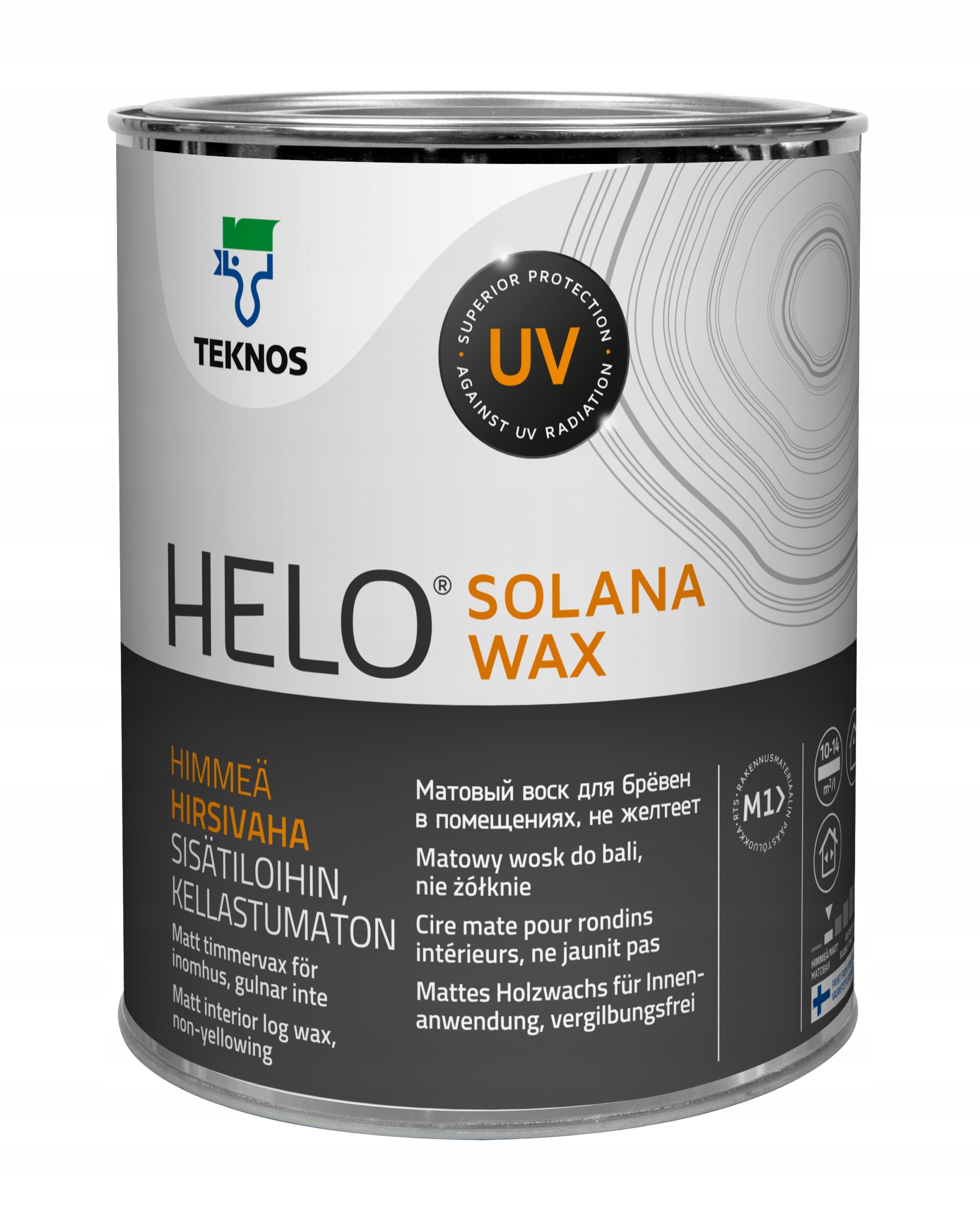 Vosk na drevo Teknos Helo Solana Wax 0,9 l, bezfarebný