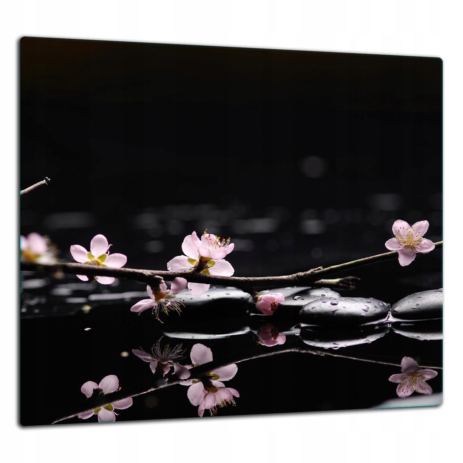 Sklenený panel 60 x 65 x 4 mm, leštené tvrdené sklo, viacfarebné