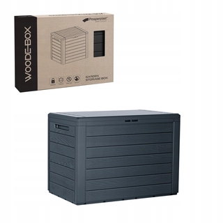 Záhradný úložný box - Záhradný box Prosperplast Woodebox antracit 190 l