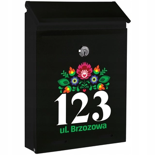 Poštová schránka - Black UV Box Box. Mnoho návrhov