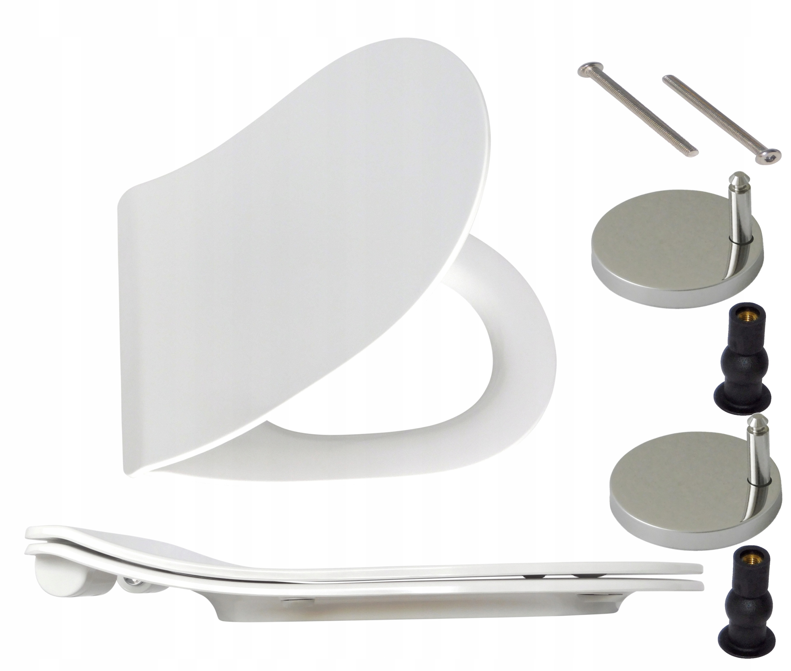 WC sedadlo Estiva slim N, biely duroplast