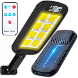 Uličná lampa - Pouličné svietidlo 600 W 6000 lm na solárne napájanie