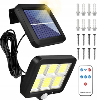 Uličná lampa - Pouličné svietidlo 120 W 1 lm na solárne napájanie