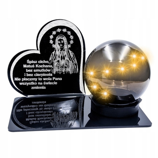 Solárna náhrobná lampa s možnosťou vlastnej personalizácie a gravírovaním