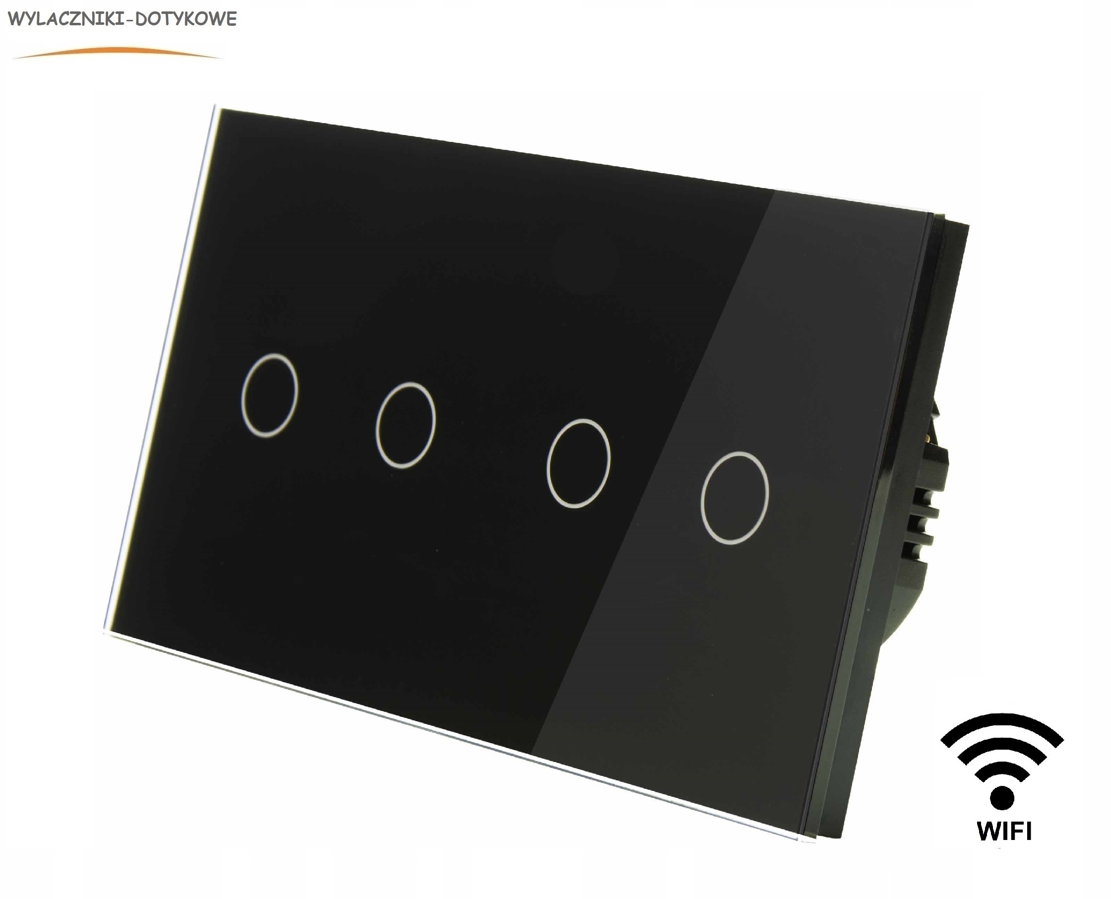 Duálny štvornásobný spínač MT-2G1-WIFI+MT-2G1-WIFI-157-B čierny