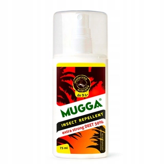 Repelent proti hmyzu - Mugga Deet sprej proti komárom a kliešťom 50% 75 ml