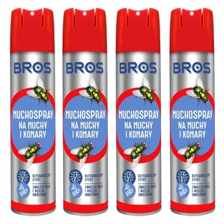 Repelent proti hmyzu - Bros aerosólový rozprašovač 400 ml proti muchám a komárom