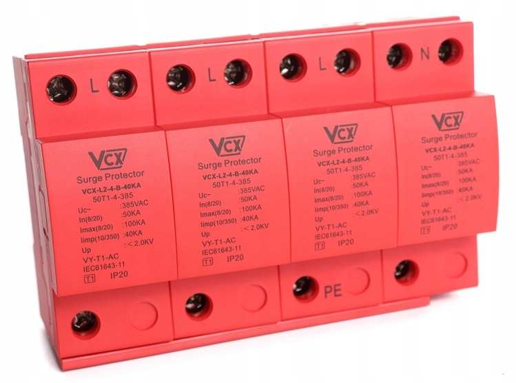 Zvodič prepätia VCX 385 V IP20 40000 A