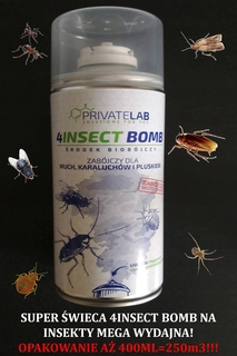 Repelent proti hmyzu - Dymovnica proti švábom, muchám a plošticiam Private Lab 400 ml