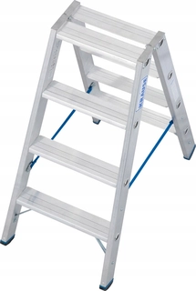 Rebrík - Rebrík s dvojitým rebríkom stabilizácie 2x4 124722