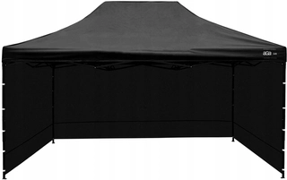 Záhradný stan, pavilon - AGA stan 3 steny 4,5 x 3 x 2,9 m čierny