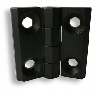 Závesy, pánty -  Stanley Hinge 60x60 s otvormi, čierna