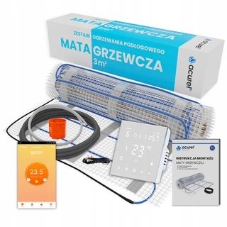 Podlahové kúrenie - WIFI 12A termostat regulátor vykurovania rohož 3M2