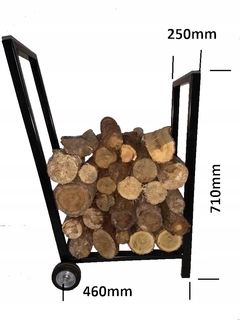 Stojan na drevo -  Stojan Rack Basket Trolley Krbové Wood Solid !!