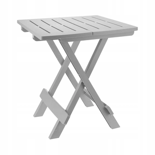 Stôl, stolík - SKLÁDACÍ BALKÓNOVÝ STOLNÝ SVETELNÝ ŠEDÝ 50CM