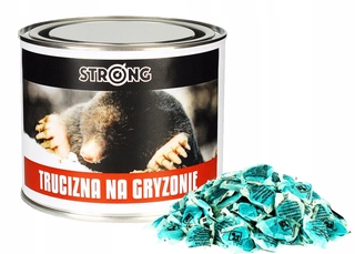 Silný silný jed pre krtek a veľké hlodavce 20 ks