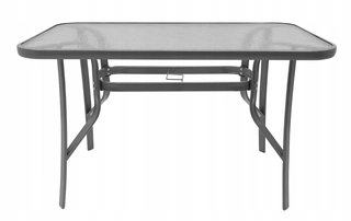 Stôl, stolík - VEĽKÝ SKLENENÝ ZÁHRADNÝ STOL PRE TERASU 150x80 cm pre 8 osôb