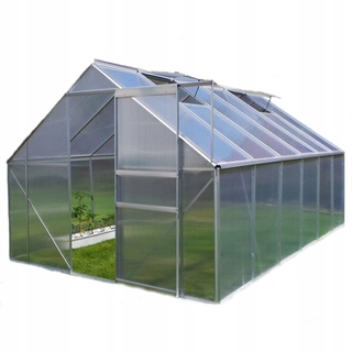 Skleník - GREENHOUSE 250x430 10,75 m2 + ZÁKLAD + 6mm PANEL