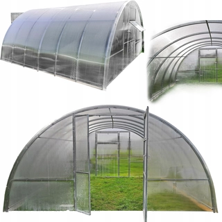 Skleník - ZÁHRADNÝ SKLENÍK Z POLYKARBONÁTU 4 x 4m SILNÝ 4mm