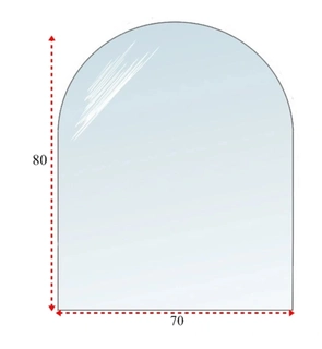 Krbové kachle  - Tvrdené sklo. Sklo pre krb. Základňa. Glass