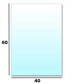 Krbové kachle  - Tvrdené sklo Základ pre krb 60x40
