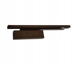 Zatvárač dverí - Self -Loader Assa Abloy DC175 s koľajnicou, hnedá