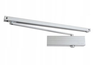 Zatvárač dverí - Dverový zatvárač Assa Abloy DC135 so striebornou lištou