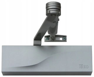 Zatvárač dverí - ISEO Self -Loader Strieborné dvere do 100 kg + zámok