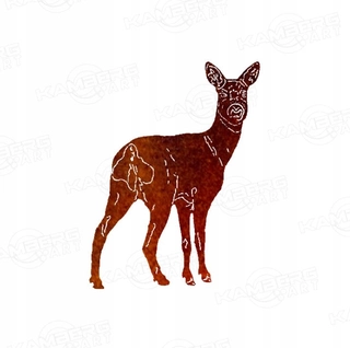 Rusty Roe Deer záhradná dekorácia Rust Steel 2mm