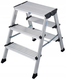 Rebrík -  Treppo skladacie schody 2x3 stupňov Krause 126030