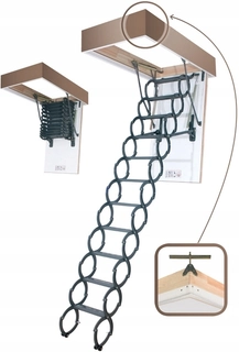 Podkrovné schody - Strich schody LST 60x120 KPL -LIST a UNGLES