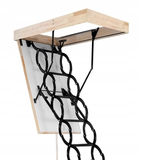 Podkrovné schody - Flex 120x70 kovové podkrovie schody