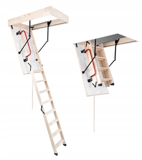 Podkrovné schody -  Podkrovné schody s zábradlím Hatch 26 mm Thermo 110x60