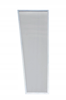Strieška nad dvere - Modulárna stena - 130x50x30 cm - bezfarebná