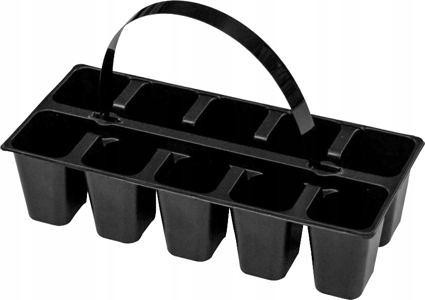 JRK kvetináč 27,2 cm x 12,2 x 5,5 cm, čierny plast