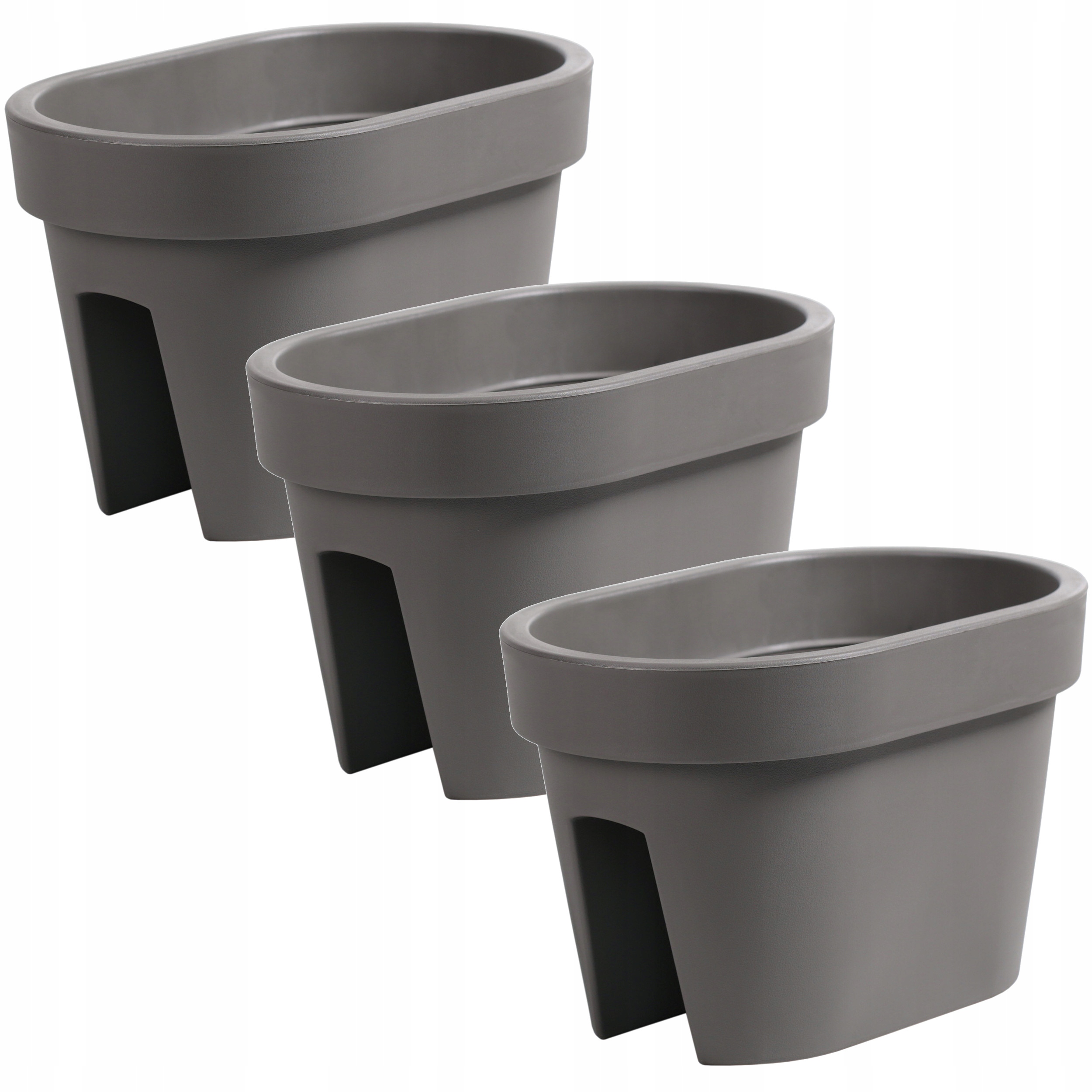 Kvetináč na fľašu 39,5 cm x 27 x 25 cm plastový v odtieňoch sivej a striebornej